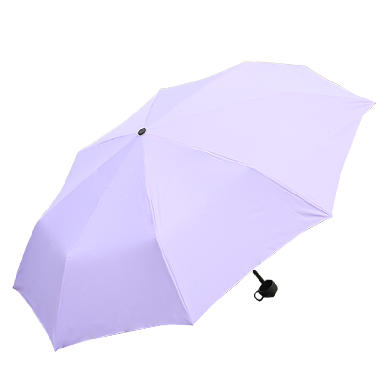 170T polyesterin UV Purple Mini 3-kertainen UV-anti-UV-sateenvarjo GB18120