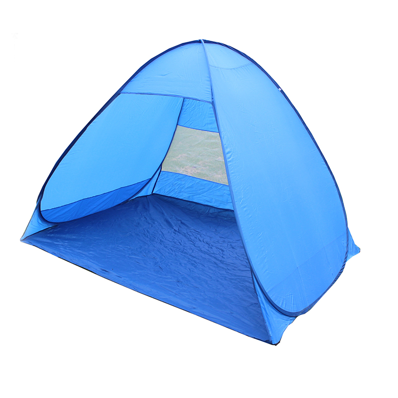 180T NYLON UV50+ ULKOPUOLINEN KESKUS Essentiaalinen aurinkovoide ja tuulenpitävä kaksinkertainen pop-up-rantateltta TN1911-4